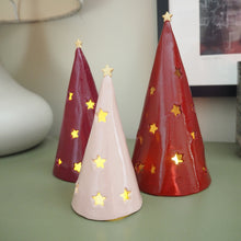 Christmas Tree Tea Light with Star Detail
