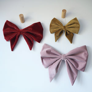 Large Velvet Door or Wall Bow