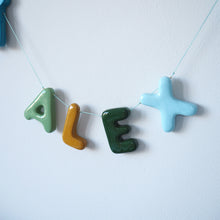 Handmade Clay Name and Dinosaur Garland