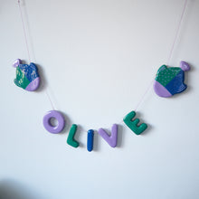 Handmade Clay Name & Fish Garland