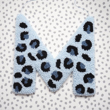 Blue Leopard Print Letter Wall Hanging
