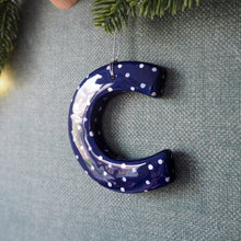 Polka Dot Christmas Letter Ornament