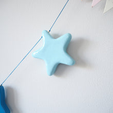 Handmade Blue Clay Name & Star Garland