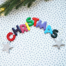 Handmade Clay Merry Christmas Garland