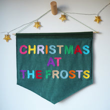 Family Christmas Pennant Flag
