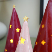Christmas Tree Tea Light with Star Detail
