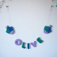 Handmade Clay Name & Fish Garland
