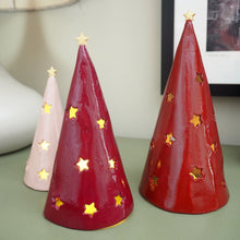 Christmas Tree Tea Light with Star Detail
