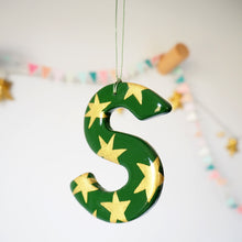 Handmade Star Clay Hanging Letter