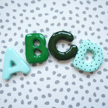 Handmade Clay Name & Spotty Flower Garland