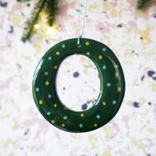 Polka Dot Christmas Letter Ornament