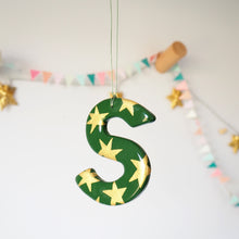 Handmade Star Clay Hanging Letter