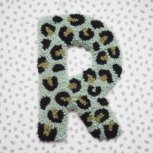 Green Leopard Print Letter Wall Hanging