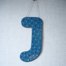 Personalised Clay Hanging Letter with Sprinkle Design