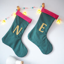 Velvet and Cotton Christmas Stocking