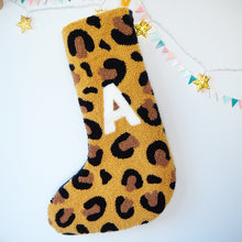 Custom Leopard Print Christmas Stocking