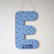 Personalised Polka Dot Hanging Clay Letter