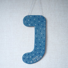 Personalised Clay Hanging Letter with Sprinkle Design