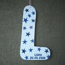 Personalised Star Hanging Letter with Name and Date of Birth