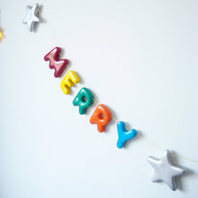 Handmade Clay Merry Christmas Garland