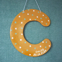 Handpainted Personalised Clay Letter with Star Design