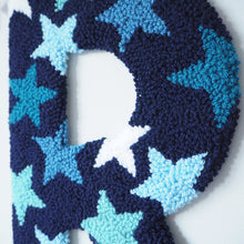 Navy and Blue Star Decorative Letter