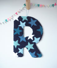 Navy and Blue Star Decorative Letter