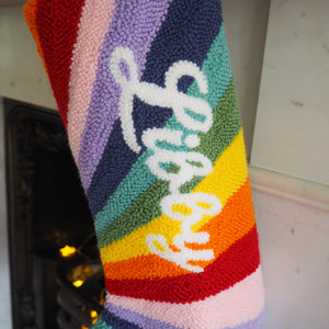 Custom Rainbow Christmas Stocking