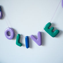 Handmade Clay Name & Fish Garland