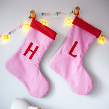 Velvet and Cotton Christmas Stocking