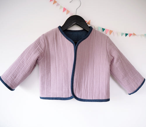 Quilted Baby and Child's Coat With Daisy