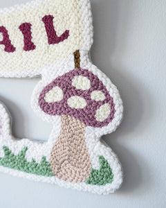 Toadstool and Name Wall Hanging
