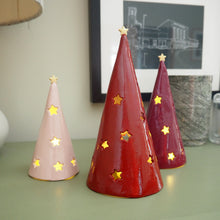 Christmas Tree Tea Light with Star Detail