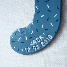 Personalised Clay Hanging Letter with Sprinkle Design