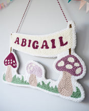 Toadstool and Name Wall Hanging