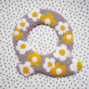 Yellow & White Daisy Flower Letter Wall Hanging