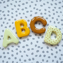 Handmade Clay Name & Spotty Flower Garland