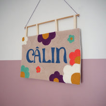 Punchneedle 'Calin' French for Hug Banner